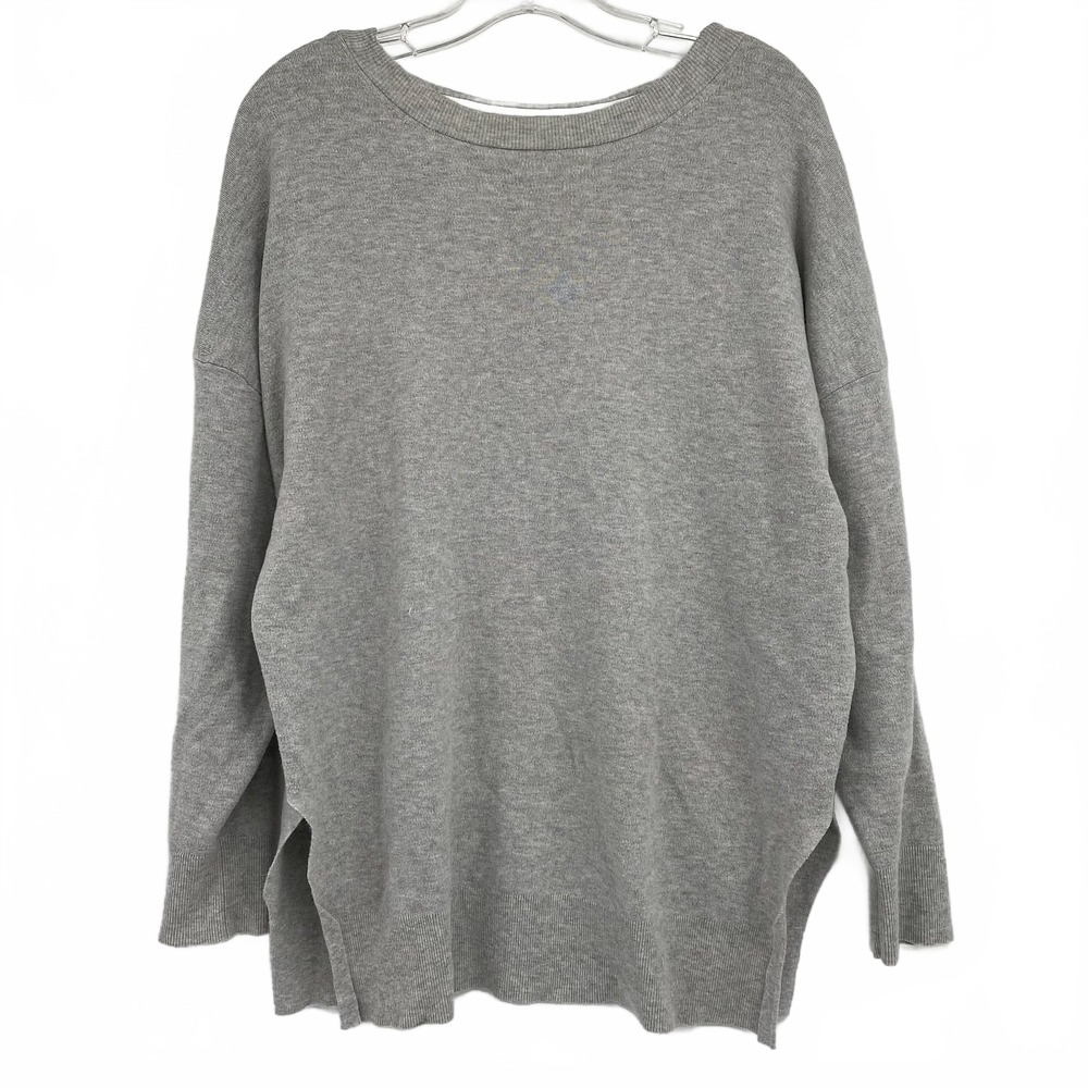 IRO Gray Open Back Sweater | Women’s One Size Cotton Cashmere